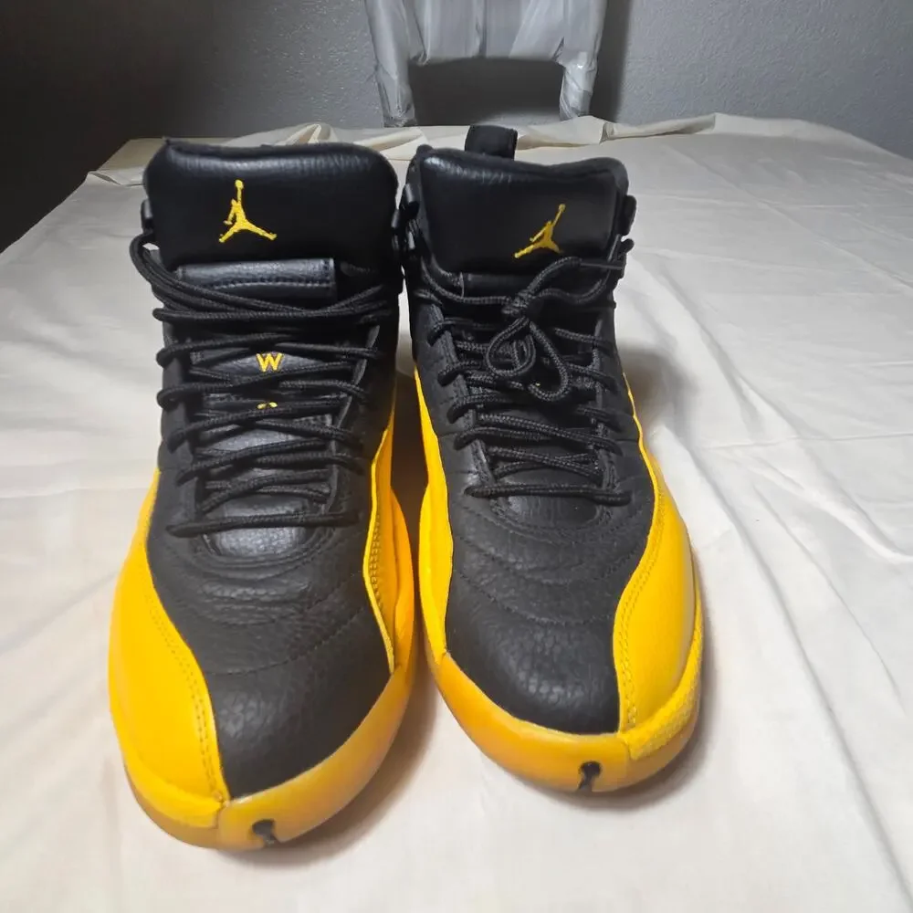 Air Jordan 12 Retro University Gold Black Yellow 130690-070 Mens Size 9 No Box